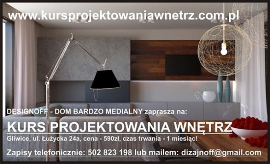 Kurs Projektowania Wnętrz 590ZŁ Śląsk, Śląskie, na Śląsku